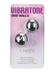 Silver Uni-Sex Vibratone Duo Ben Wa Balls Kegal Exerciser Geisha Kegel