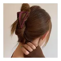在飛比找森森購物網優惠-梨花HaNA 韓國簡單居家盤髮彩色組合一手包．三角亞克力抓夾