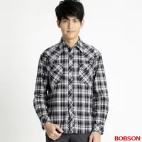在飛比找PChome24h購物優惠-【BOBSON】男款刷毛格子襯衫(32001-88)