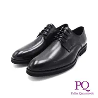 在飛比找PChome24h購物優惠-PQ(男)綁帶尖頭刷染漸層素面紳士皮鞋 男鞋-黑(另有棕)