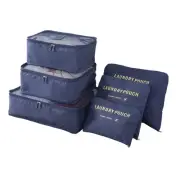 6PCS Travel Storage Bag Set for Clothes Tidy Organizer Wardrobe Suitcase5955
