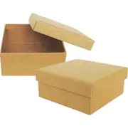 Mini Brown Kraft Paper Gift Boxes 9cm x 9cm (Pack of 2)