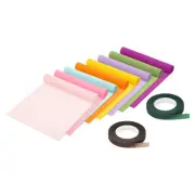 8.2ft Crepe Paper Roll, 8 Roll 10" Width Crepe Paper Roll Sheet, Multicolored 18