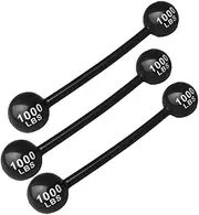 Milisten 3pcs Inflatable Dumbbell Props Inflatable Weights Balloon Party Barbell Weights for Outdoor Decorations Inflatable for Inflatable Plaything Black