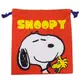 SNOOPY(史努比) 棉布縮口袋/紅 4521417292629