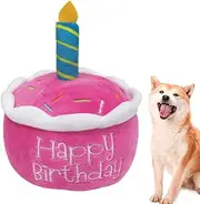 Dog Birthday Plush Toy | Plush Cake Dog Chew Toy - Birthday Gifts for Dogs, Dog Birthday Toy, Plush Dog Chew Toy, Pup Cake Puppy Cupcake Plush Gift Washable for Birthday Party Jmedic