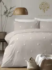 Appletree Natural Dot Garden 100% Pure Cotton Duvet Cover and Pillowcase Set (T00840) | $81 - $138