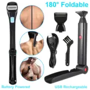 Mens Body Trimmer Shaver USB Electric Razor Back Hair Trimmer Shaving Machine