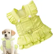 Small Dog Dress - Cute Dog Clothes - Soft Lining Stylish Cowboy Overall Dress for Cats Puppies, Decorative Kitten Costumes