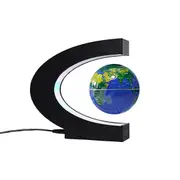 Magnetic Levitating Floating Rotating Globe With Touch Switches LED Light