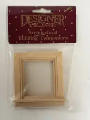 Dollhouse Miniature - Traditional Single-Light Window - 1:12 Scale