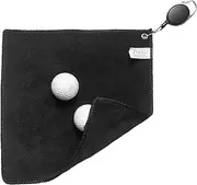 Golf Bag Towel,Large Golf Towel - Retractable Clip Fiber Rag Wipes for Men Kids Ladies Golfers On Course Sports Fishing Accessory