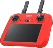 for DJI RC 2 Silicone Protective Cover, DJI RC 2 DJI Mini 4 Pro Controller Protective Case for DJI Mini 4 Pro/DJI Air 3 Accessories (Red)