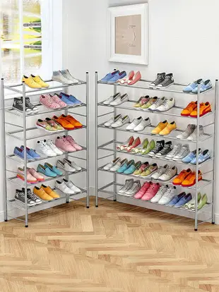可伸縮鞋架簡易家用鞋架子經濟型多層收納鞋柜子宿舍寢室防塵鞋架