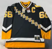 MITCHELL & NESS PITTSBURGH PENGUINS M MARIO LEMIEUX BLUE LINE JERSEY $200