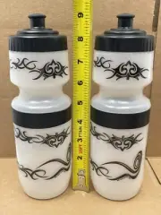 VINTAGE SPECIALIZED BIKES 9" PAIR OF WATER BOTTLE TRIBAL DESIGN CYCLING SPORTS