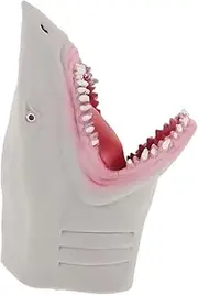 1Pc Grey Shark Hand Puppet for Simulation Gloves for Storytelling Parent Interaction and Role Play Fun and Safe Puppetry Experience