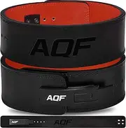 AQF Weight Lifting Belt Men - 4” Wide x 13mm Thick Gym Belt - IPL and USPA Approved Powerlifting Lever Buckle Fitness Belt - Heavy Duty Back Support Leather Deadlift Belt Workout Belt Bodybuilding