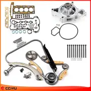 Head Gasket Bolts Set Timing Chain Kit Water Pump Fits 07-09 Saturn Sky 2.4L