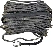 6mm*35m Synthetic Rope,ATV Winch Cable for Electric Winch, Plasma Rope,UHMWPE Rope Synthetic Rope for Winch Recovery Rope