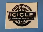 BEER Brewery STICKER ~ ICICLE Brewing Co ~ Leavenworth, WASHINGTON ~ Mountains