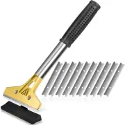 Razor Blade Scraper, 4 Inch Scraper Tool with 10PCS Extra Metal Blades, Large Cl
