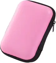 Multi Use Cable Storage Bag Earphones Case Pink Organizer Pouch for Travel Durable Present for Friends Family