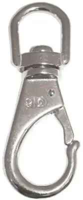Stainless Steel Snap Hook Swivel Eye - 100mm Long 20mm Eye