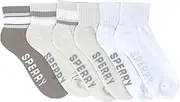 [Sperry] Women’s 6-Pack Cushion Comfort Quarter Socks – Soft Breathable Womens Ankle Socks - Athletic Cushioned Quarter Socks