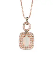 Le Vian Neapolitan Opal 14K Rose Gold 1.31 ct. tw. Diamond & Opal Pendant