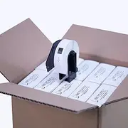 BETCKEY - 20 Rolls DK-11203 Labels Compatible with Brother, 17mm x 87mm, 6000 Labels, File Folder Labels Using for Brother QL Labels Printers