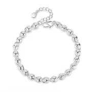 2PCS Copper Bracelet Jewelry Fashion Woman Retro Hollow Ball DIY Bracelet