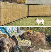 Natural Bamboo Reed Fence, Decorative Fence, Privacy Fence, Bamboo Wall Covering Sun Shade for Outdoor Privacy Screening, Sun Blocking, Decorative Divider(0.8 * 3.0m(2.6 * 9.8ft))