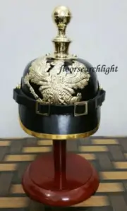 WWI IMPERIAL OFFICER'S BALL SPIKED GERMAN PRUSSIAN LEATHER PICKELHAUBE HELMET