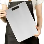 Pure Titanium Chopping Board - Chopping Board for Home, Non-Slip Double-Sided Thickness, Dishwasher-Safe Mat for Cutting