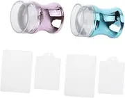EPIGEIST 1 Set Nail Art Stamping Tools with Scraping Board Manicure Accessories for Easy Nail Design Lightweight Convenient