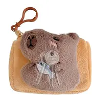 [Generic] Capybara Plush Purse - Adorable Capybara Stuffed Animals Purse | Capybara Coin Pouch, Stylish Animal Small Coin Bag, Capybara Plush Casual Bag, Hand Bag Coin Bag, Keychain Key Ring