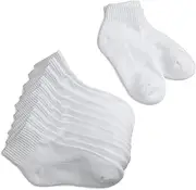 [Jefferies Socks] Big Girls' Sport Quarter Half Cushion Socks (Pack of 6)