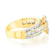 Luminesce Lab Grown 10ct Yellow Gold Ring in 1.25 Carat Diamond, Q