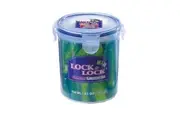 Lock & Lock Round Food Container (Clear/Blue) (700ml)
