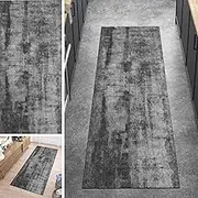Long Narrow Hall Runner Rug, Easy to Clean Non-Slip Corridor Runner Carpet, 80X200cm Doormat 1m/1.5m/2m/2.5m/3m/3.5m/4m/4.5m/5m/6m Length - Grey(2.3ft×11.5ft/70×350cm)