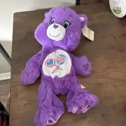 Build A Bear Workshop Care Bears Purple Share Bear 18" Plush from 2015 Unstuffed