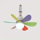 Socket Fan Ceiling Fan With Light Remote Control E26/E27 Noiseless Ceiling Fan