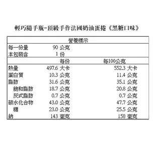 【鬍子國王】輕巧隨手瓶-頂級手作法國奶油蛋捲《咖啡口味》 90公克 分享日