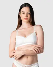 Hotmilk Show Off Nursing Bra Ivory