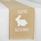Easter Blessings w/ bunny Jute Table Runner 13" x 72" Tableware Home Decor