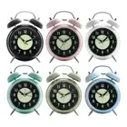 Nonticking Bells Alarm Clock with Loud Alarm and Nightlight Effective Wake Up
