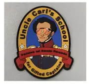 UNCLE CARL'S SCHOOL FOR GIFTED CAPTAINS PVC HOOK & LOOP PATCH USA MADE