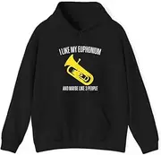 [X.Style] I Like My Euphonium and Maybe Like People Euphonium ds036 Hoodie Black S