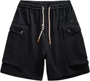 [Generic] Mens Shorts Slim Fit Work Shorts Fashion Slim Five Pants Beach Shorts Men's Casual Pants Linen Men Shorts